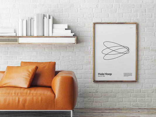 In Retrospect - Hula Hoop White Poster