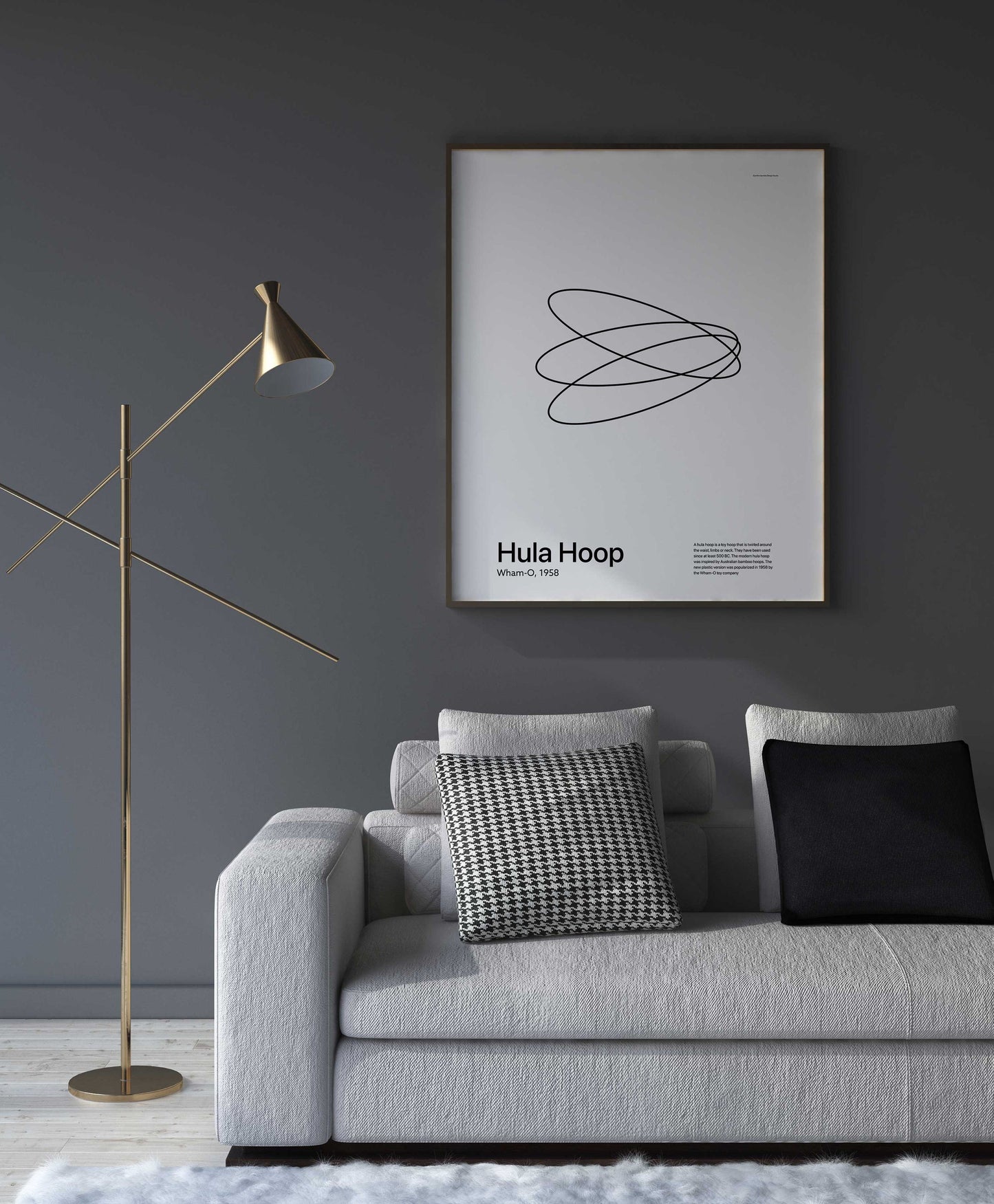 In Retrospect - Hula Hoop White Poster