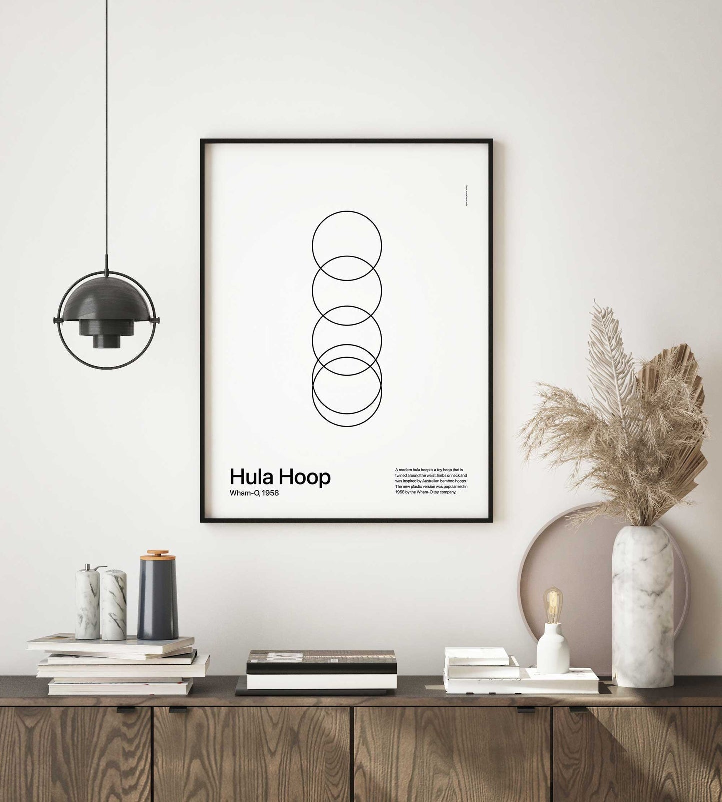 In Retrospect - Abstract Slinky White & Black - Set of 2 Posters