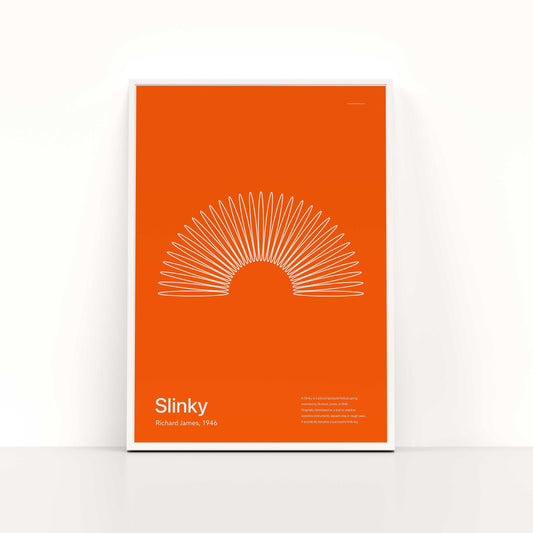 Orange Slinky Poster