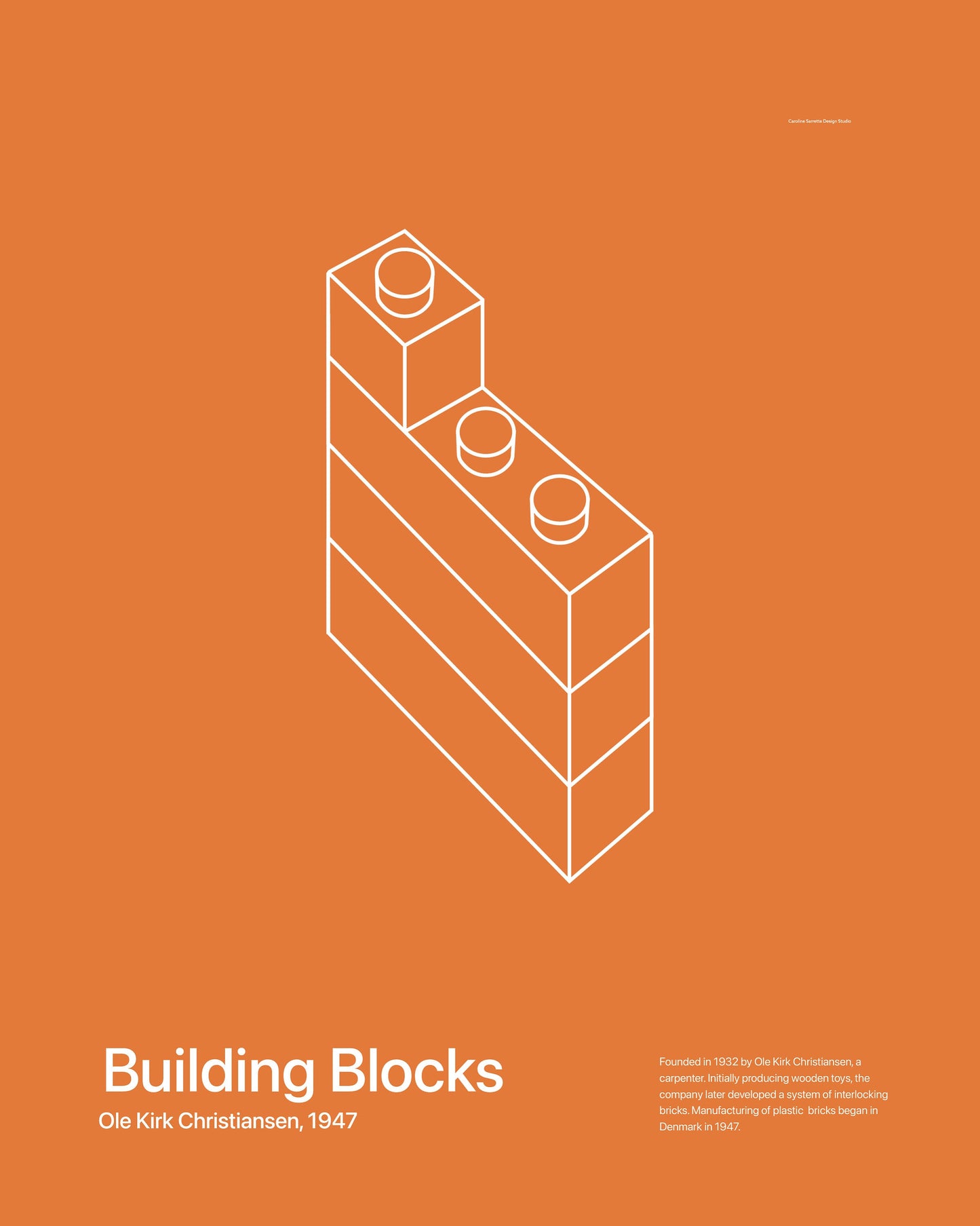 Building Blocks Green Poster